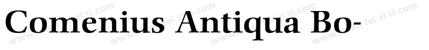 Comenius Antiqua Bo字体转换